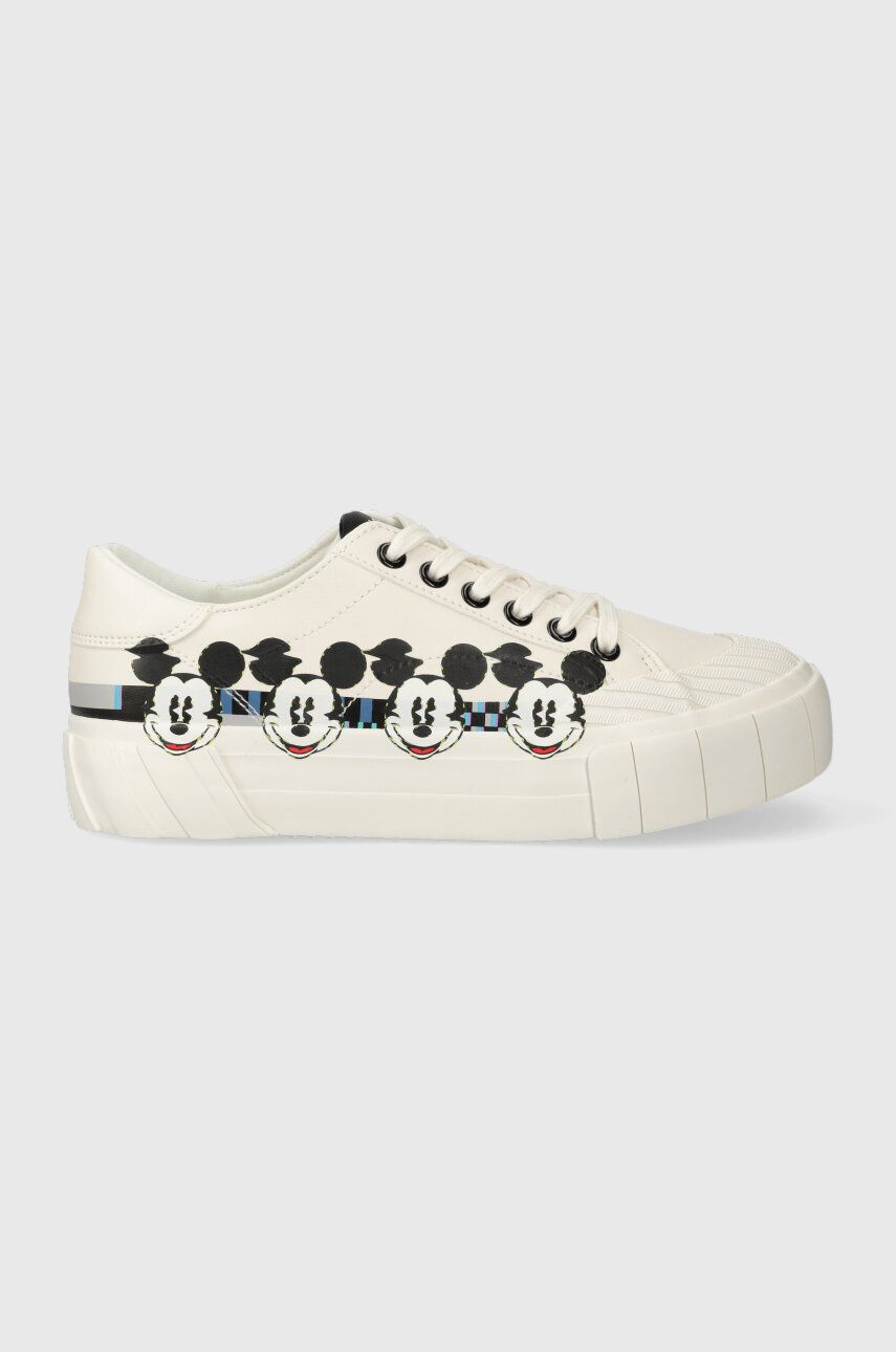 E-shop Sneakers boty Desigual x Disney bílá barva, 23WSKP17.1000