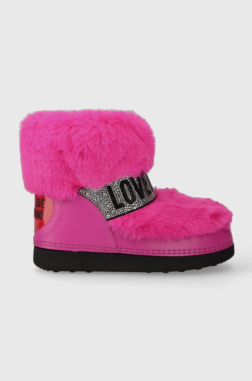 Levně Sněhule Love Moschino SKIBOOT20 růžová barva, JA24202G0HJW0604