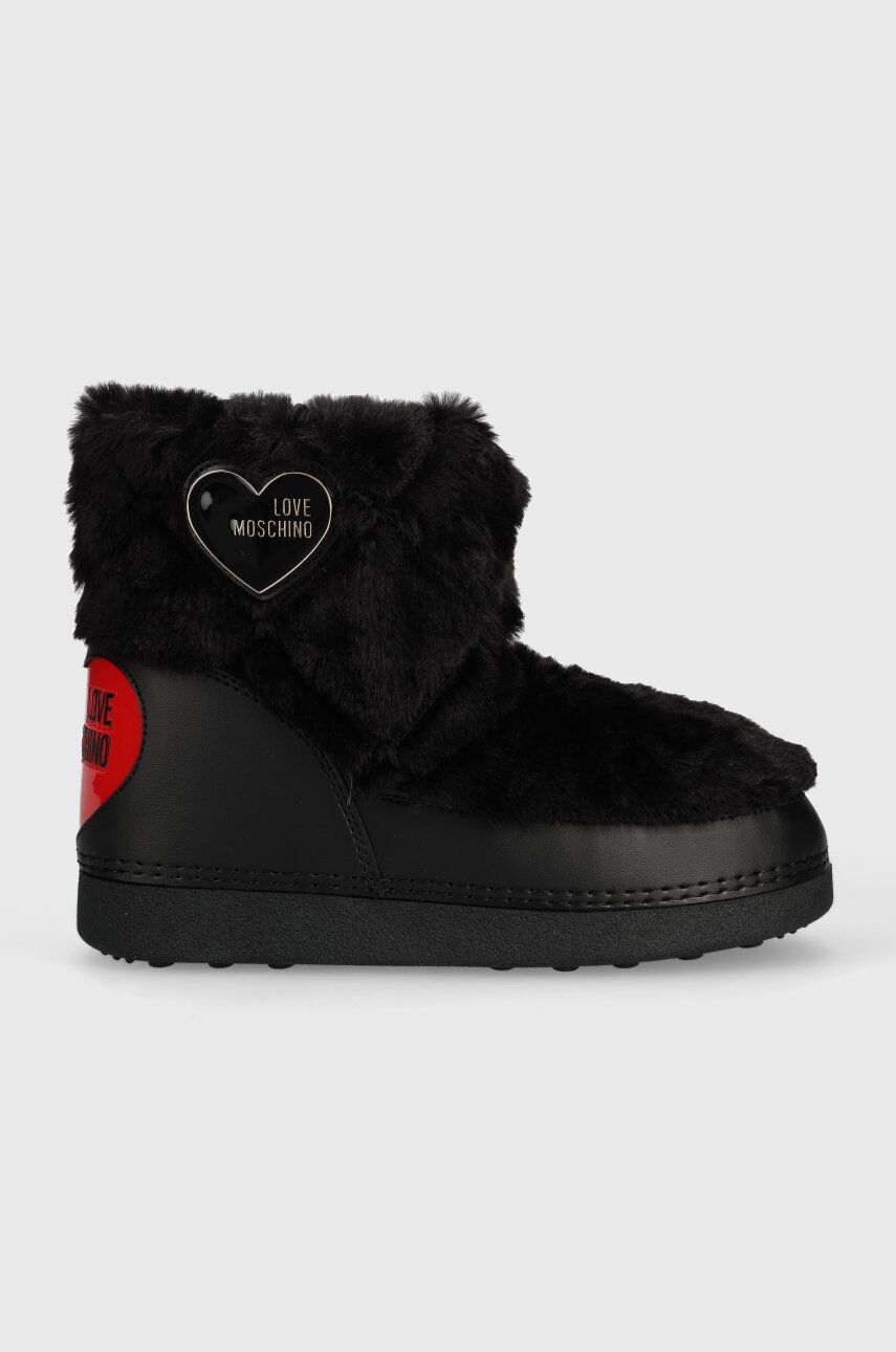 Love Moschino cizme de iarna SKIBOOT20 culoarea negru, JA24232G0HJW0000