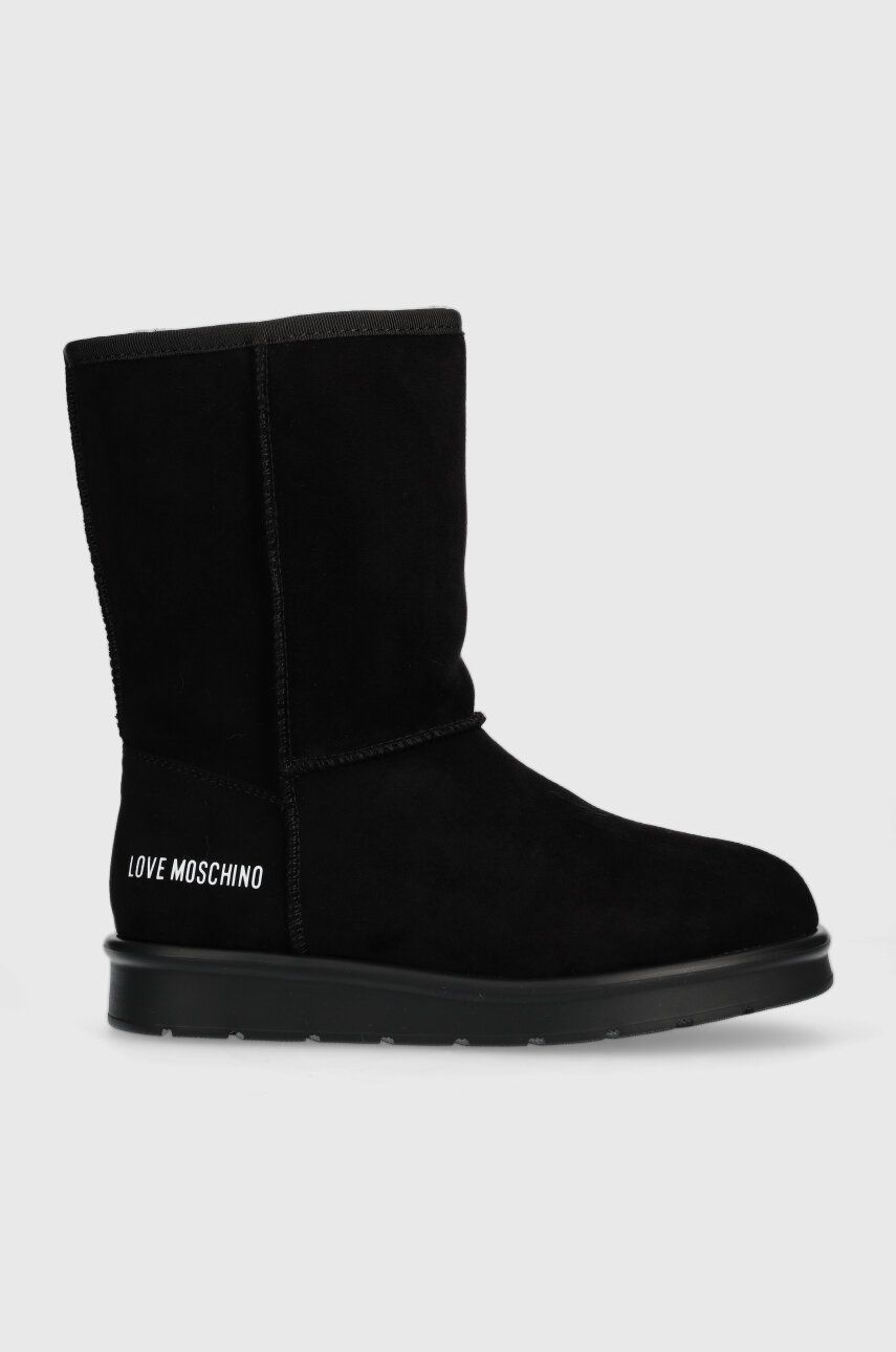 Love Moschino cizme de iarna WINTER30 femei, culoarea negru, JA24453H0HJA5000
