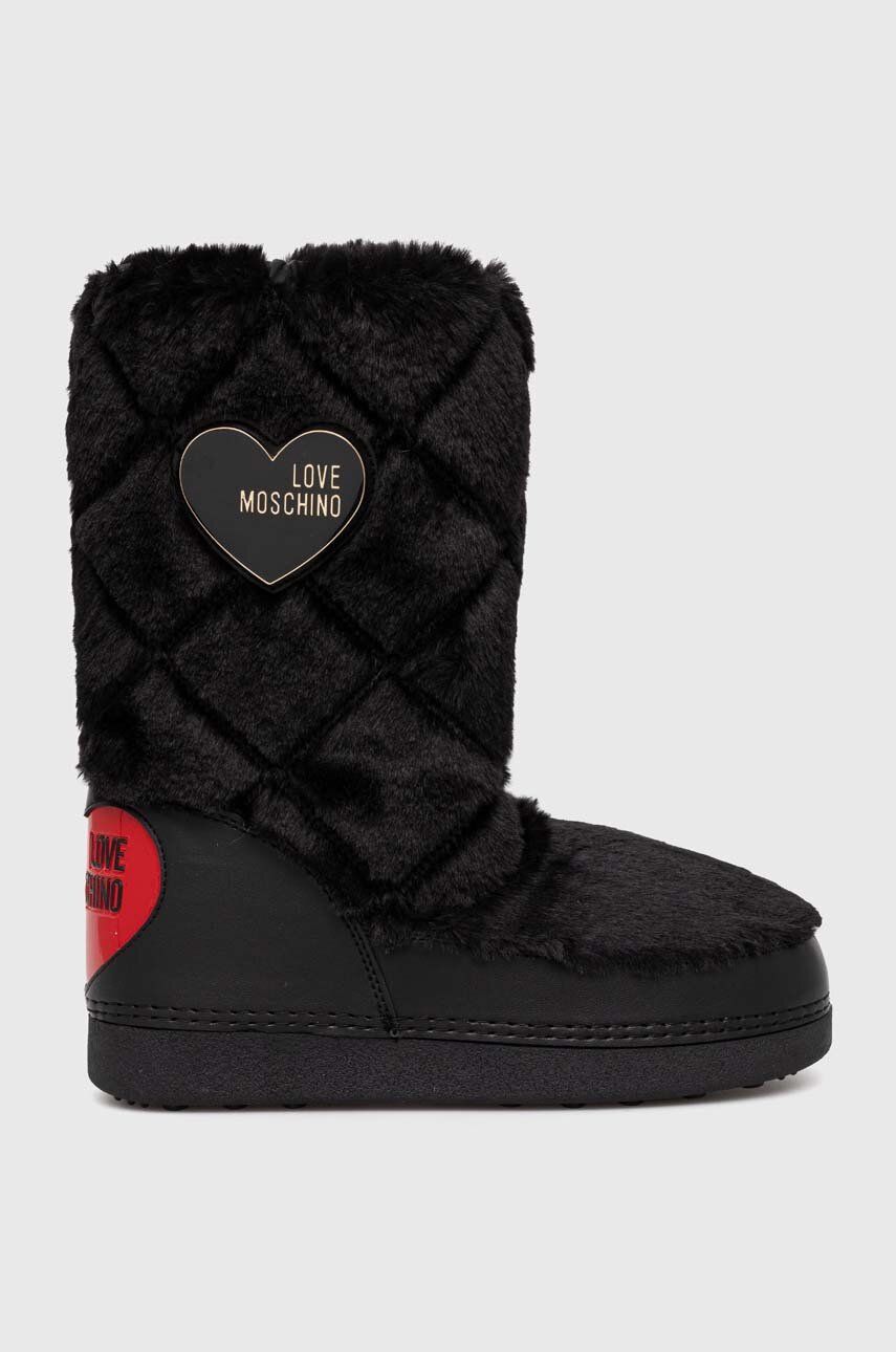 Love Moschino cizme de iarna SKIBOOT20 culoarea negru, JA24172G0HJW0000