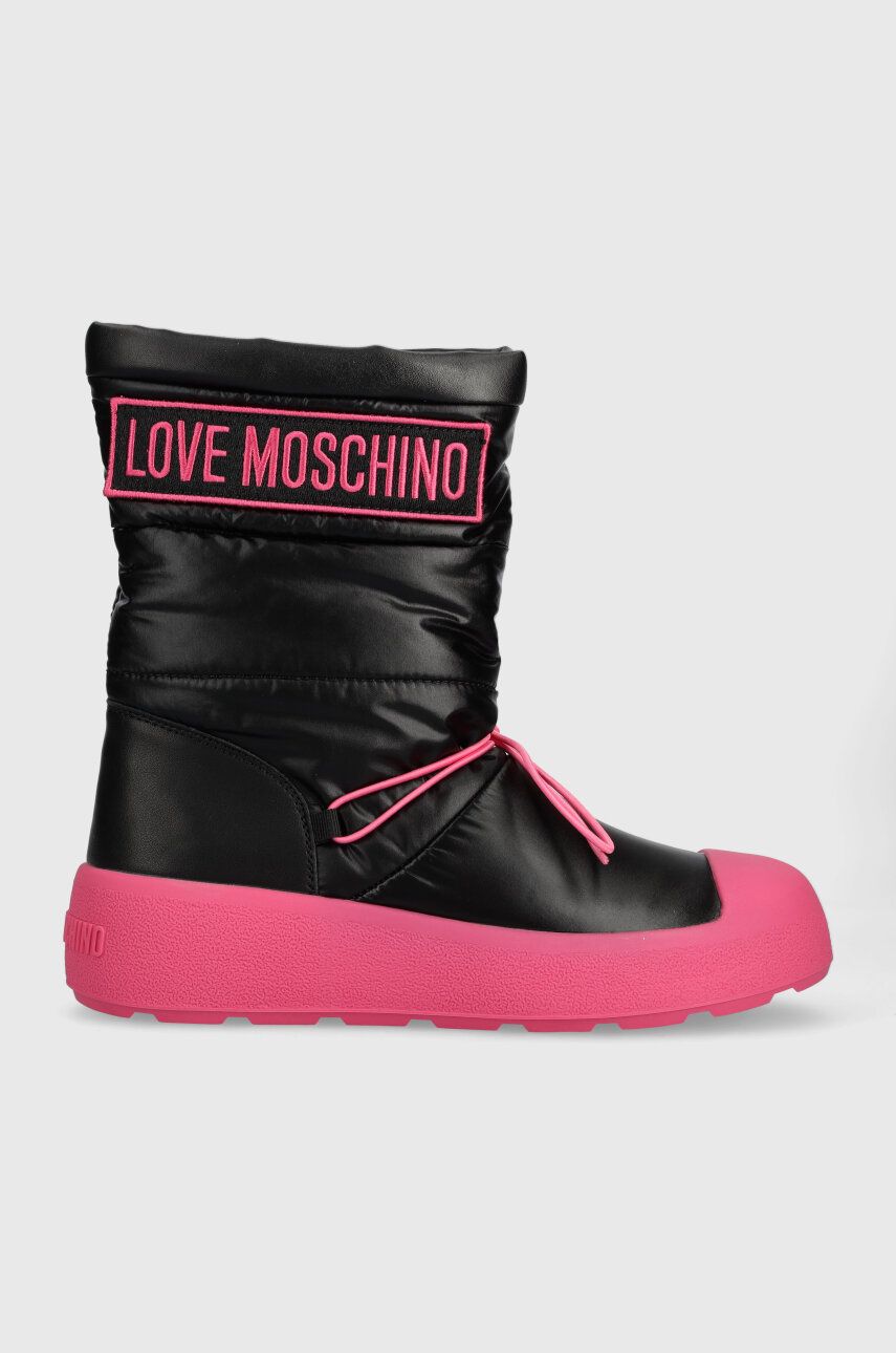 Love Moschino cizme de iarna RACE50 culoarea negru, JA15855H0HIN000C