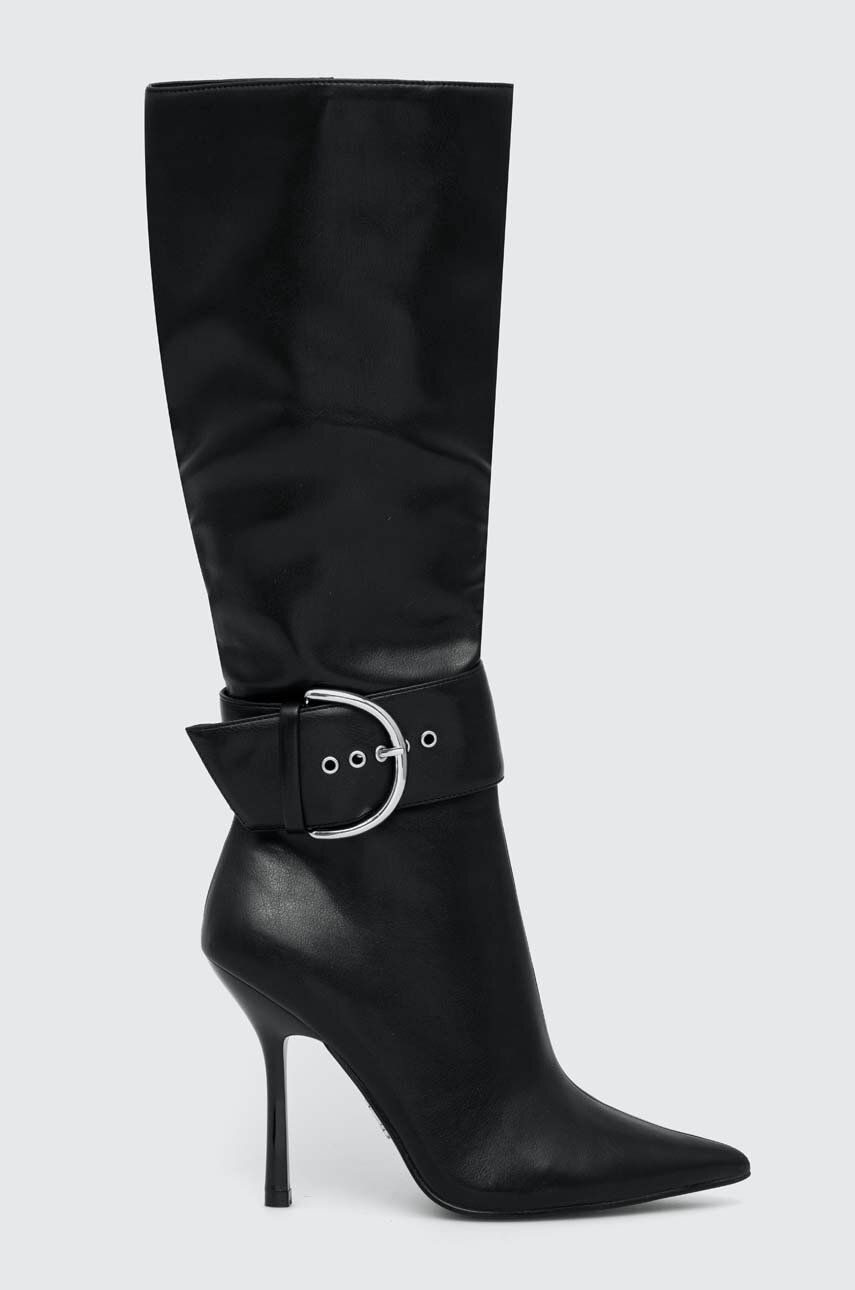 Steve Madden cizme Priyanka femei, culoarea negru, cu toc cui, SM11002606