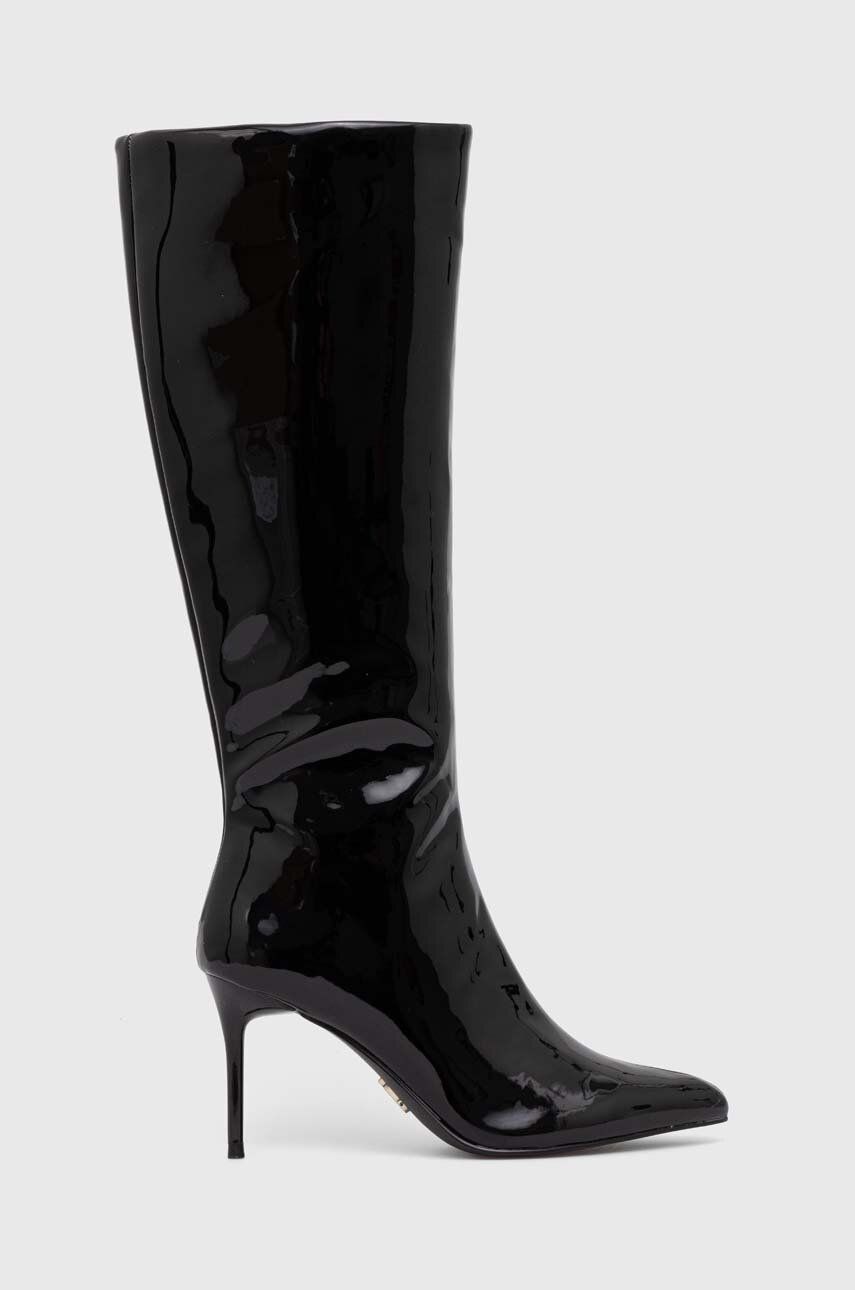 Kozačky Steve Madden Lovable dámské, černá barva, na podpatku, SM11002618