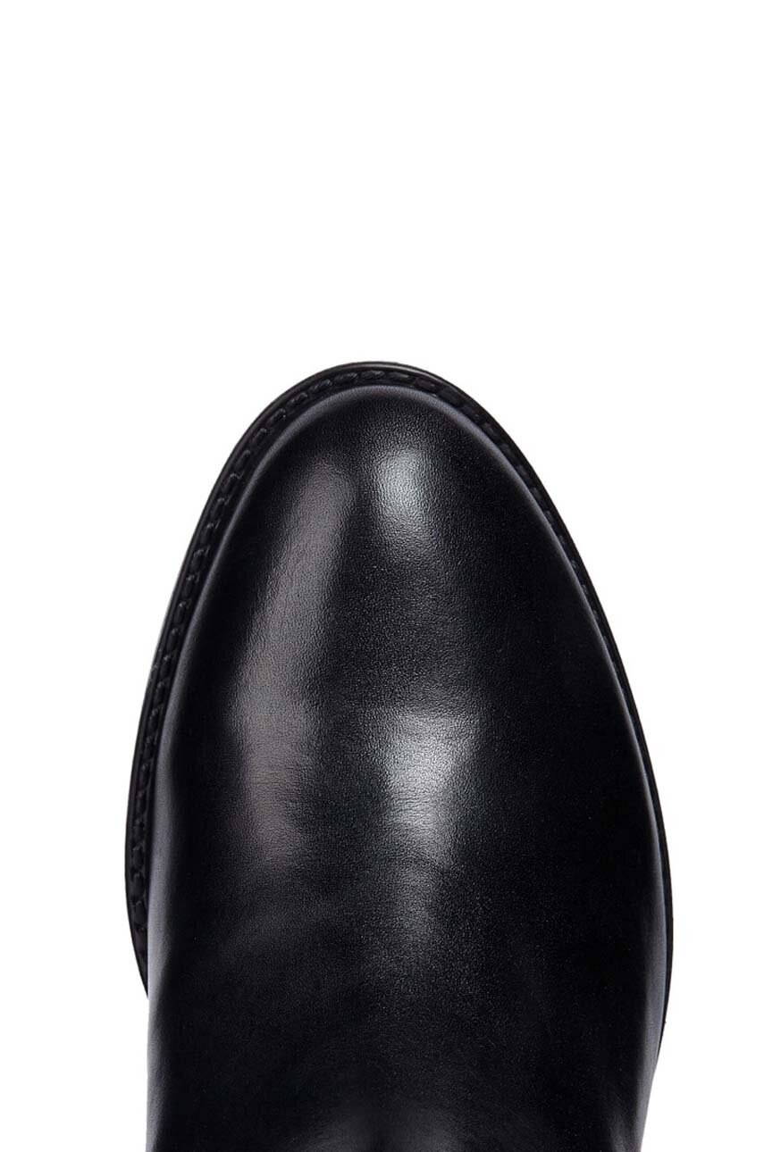 Δερμάτινες μπότες Geox D FELICITY D χρώμα: μαύρο, D84G1D 00043 C9999 F3D84G1D 00043 C9999 φωτογραφία