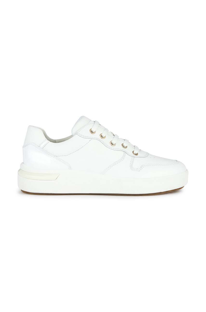 Levně Kožené sneakers boty Geox D DALYLA A bílá barva, D35QFA 08502 C1000
