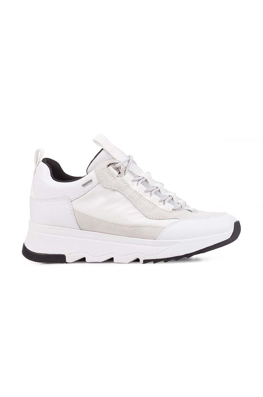 Sneakers boty Geox D FALENA B ABX D bílá barva, D26HXD 04622 C1352 - bílá - Svršek: Přírodní kůže