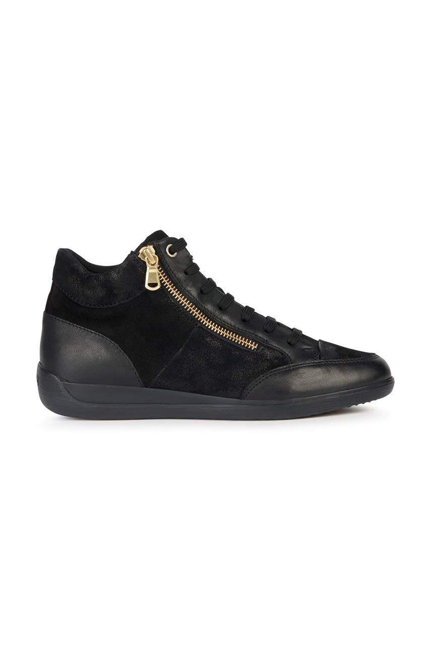 Sneakers boty Geox D MYRIA B černá barva, D3668B 022TC C9999 - černá -  Svršek: Textilní materi