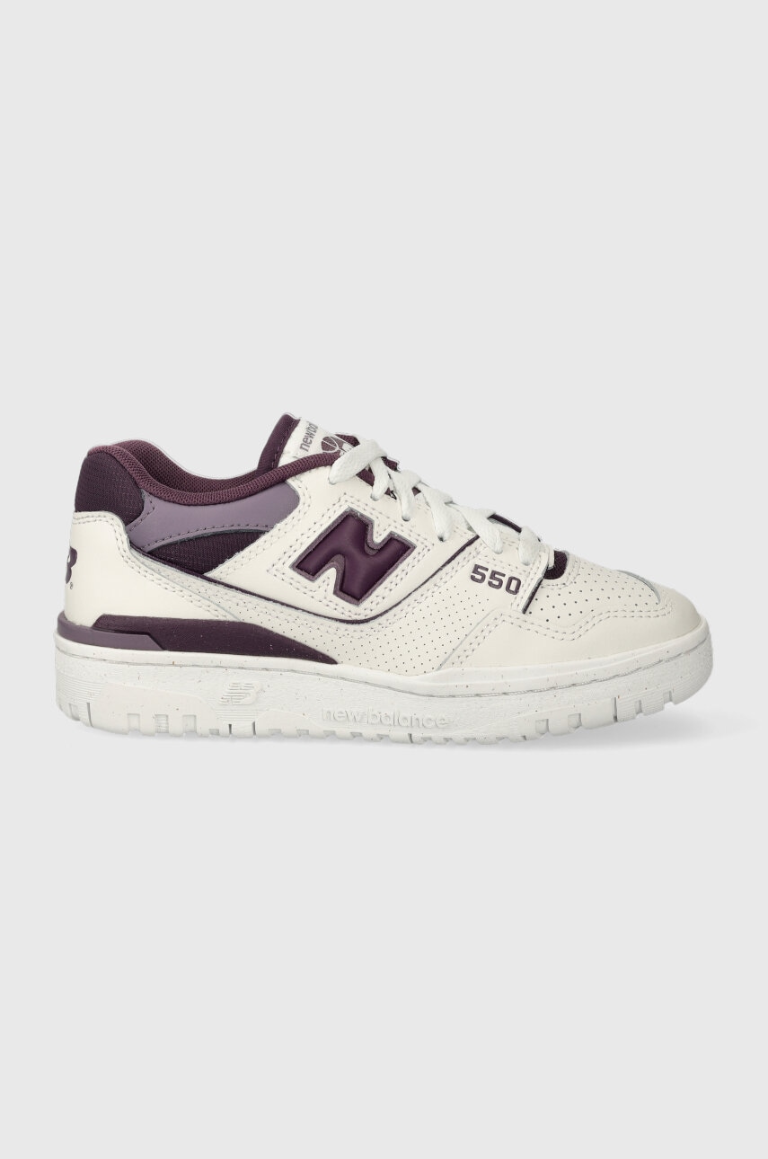 Levně Sneakers boty New Balance BBW550DG bílá barva