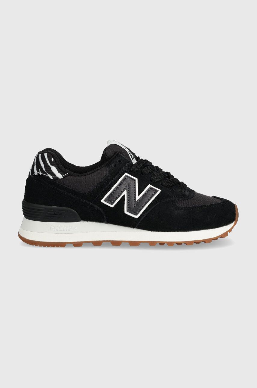 Sneakers boty New Balance WL574XB2 černá barva - černá - Svršek: Textilní materiál