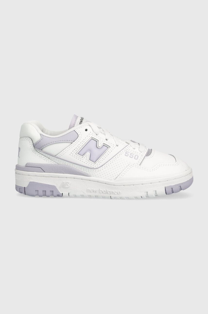 New Balance Sneakers Din Piele Bbw550bv Culoarea Alb