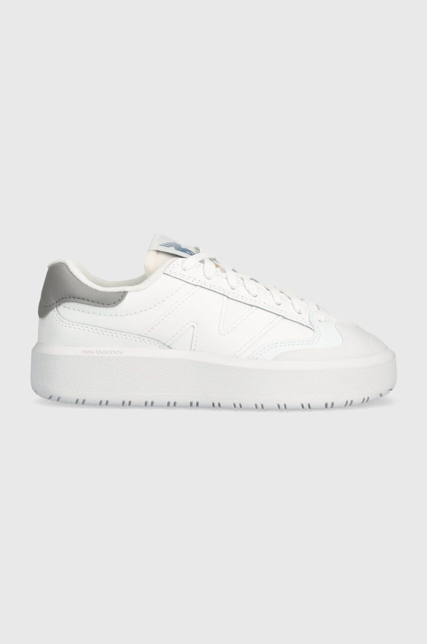 Kožené sneakers boty New Balance CT302LP bílá barva - bílá - Svršek: Přírodní kůže Vnitřek: Tex