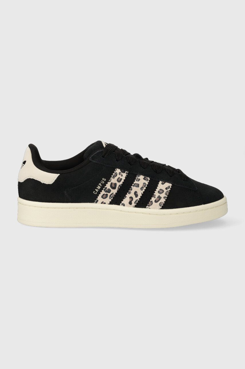adidas Originals sneakers din piele întoarsă Campus 00s culoarea negru ID7039