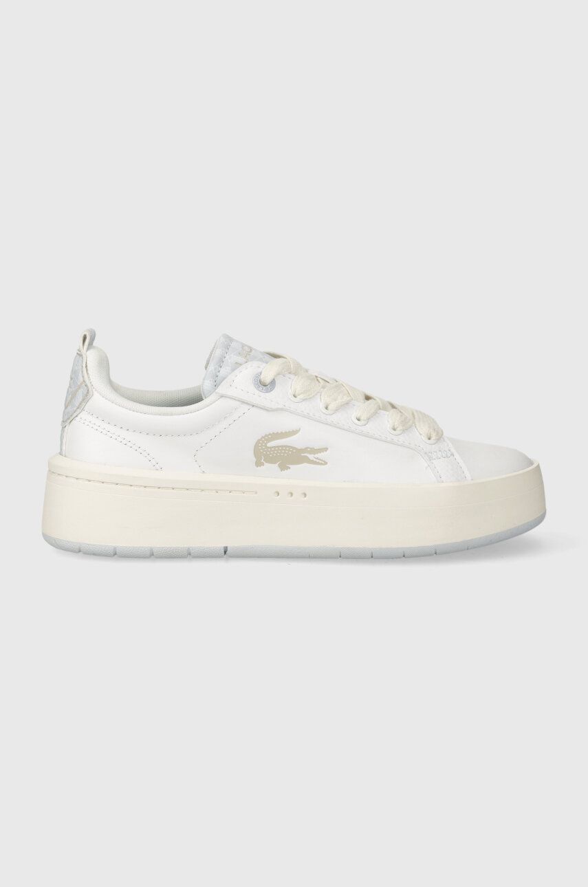Kožené sneakers boty Lacoste CARNABY PLAT 223 1 SFA bílá barva, 46SFA0033 - bílá - Svršek: Umělá hmo