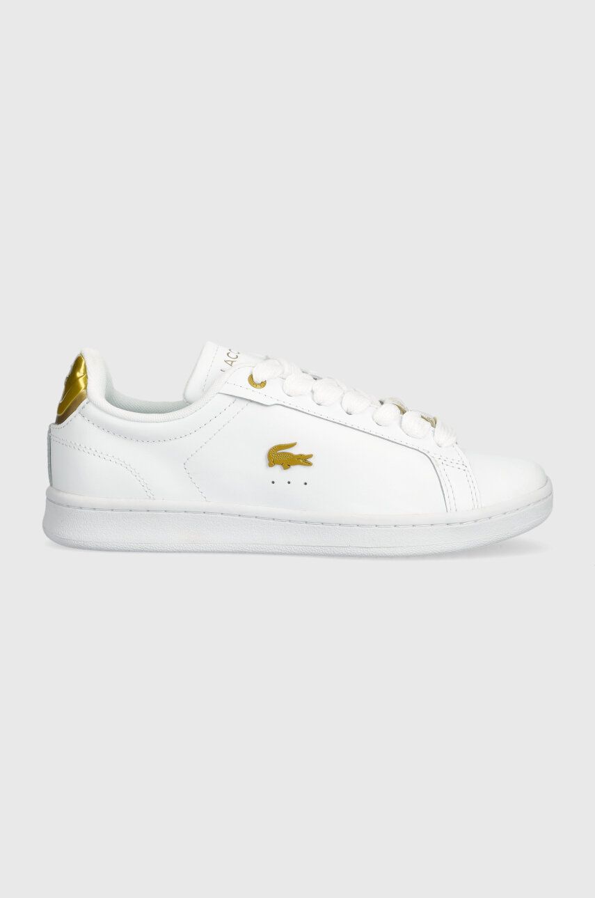 Kožené sneakers boty Lacoste CARNABY PRO 123 5 SFA bílá barva, 45SFA0055 - bílá - Svršek: Přírodní k