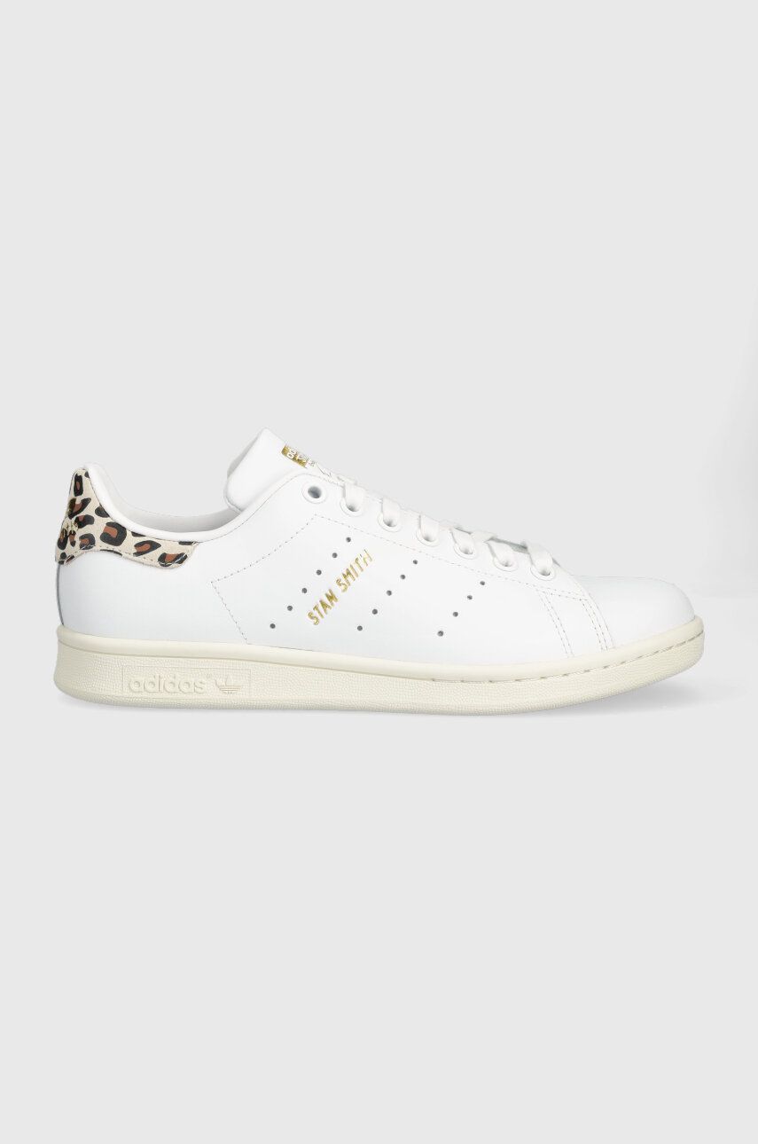 adidas Originals sneakers din piele Stan Smith culoarea alb IE4634