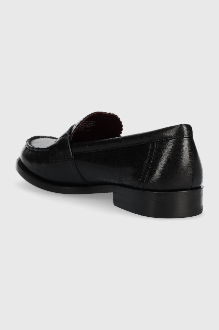 Tory Burch Mocasini De Piele CLASSIC LOAFER Femei, Culoarea Negru, Cu Toc Plat, 150907-006