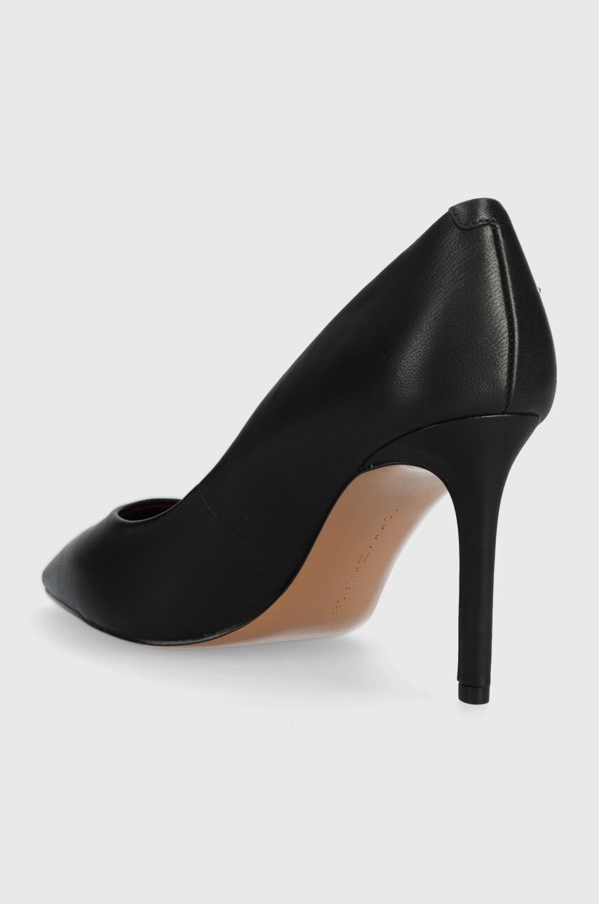 Шкіряні туфлі Tommy Hilfiger ESSENTIAL POINTED PUMP колір чорний FW0FW07533 