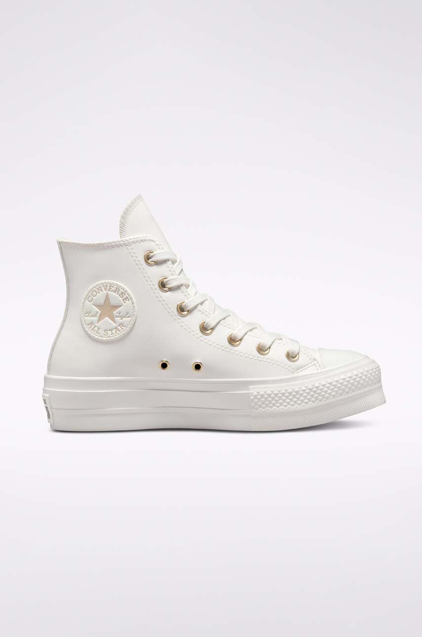 Converse teniși Chuck Taylor All Star Lift femei, culoarea bej, A03719C