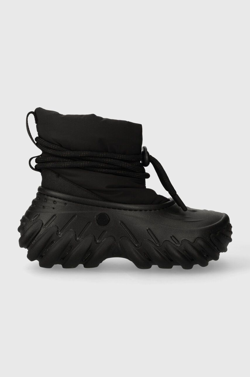 Sněhule Crocs Echo Boot černá barva, 208716 - černá - Svršek: Textilní materiál Vnitřek: Textil