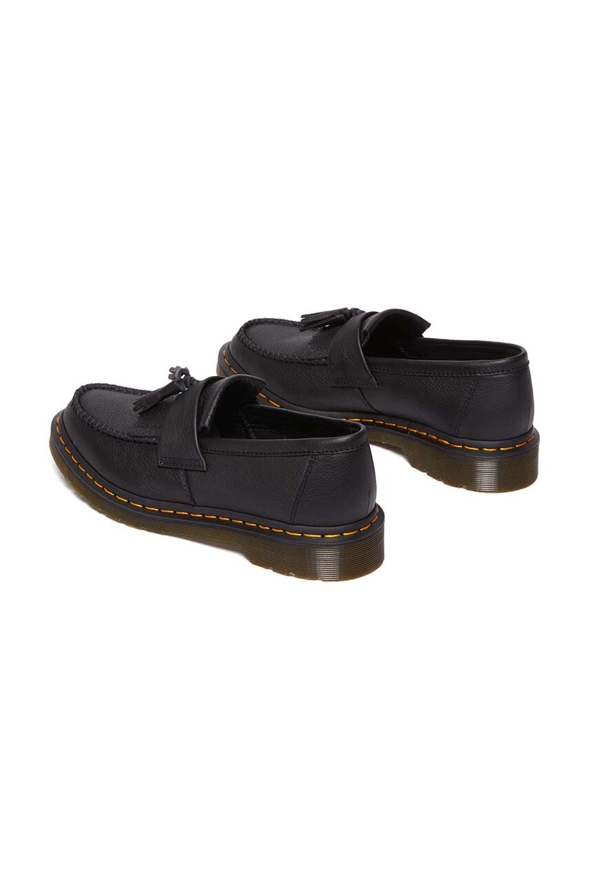 Dr. Martens bőr mokaszin Adrian fekete, női, lapos talpú, DM22760001 termék 2. képe