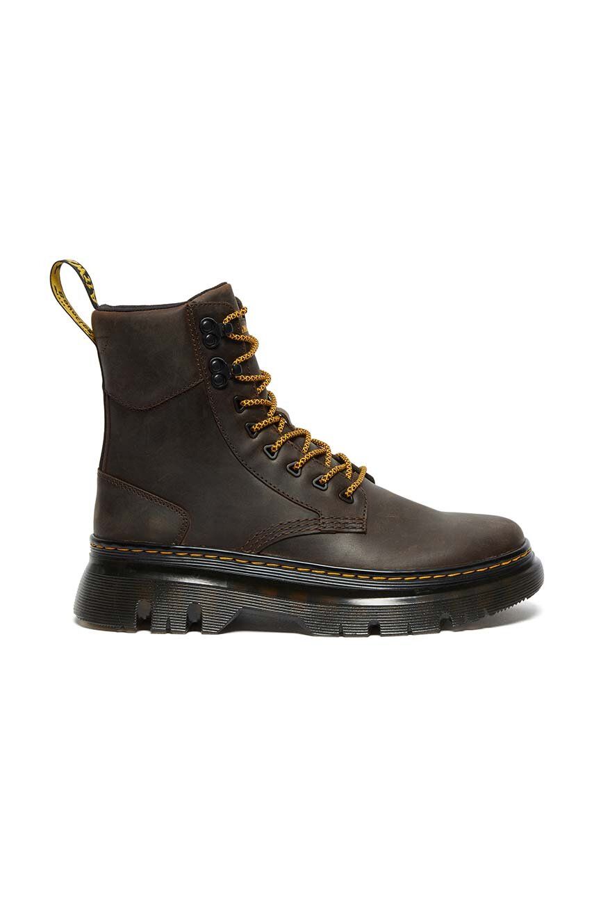 Dr. Martens Cizme De Piele Tarik Femei, Culoarea Maro, Cu Toc Plat, Dm27024207