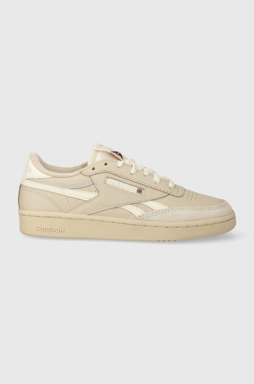 Kožené sneakers boty Reebok béžová barva - béžová - Svršek: Textilní materiál