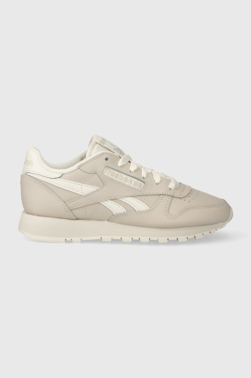 Reebok sneakers din piele culoarea bej