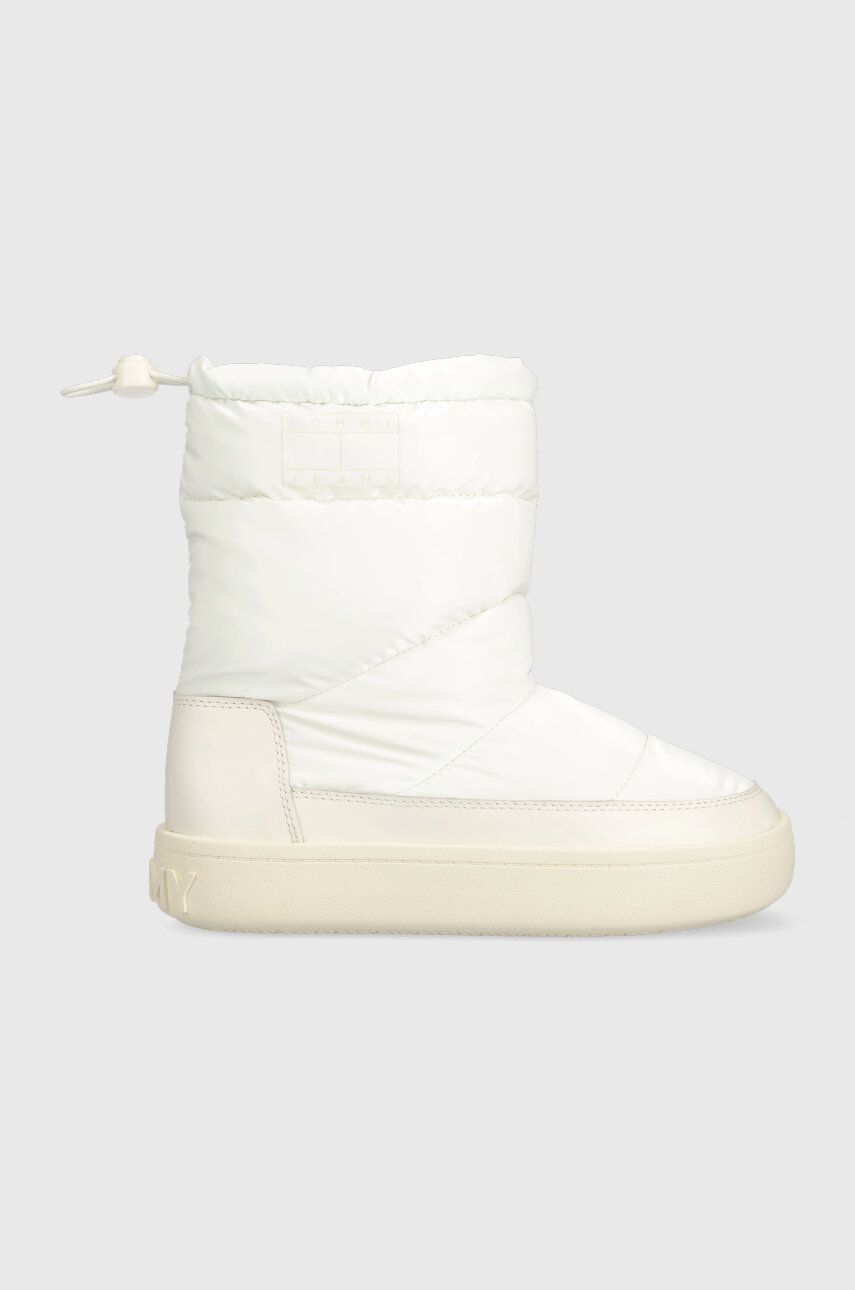 Levně Sněhule Tommy Jeans TJW WINTER BOOT bílá barva, EN0EN02252