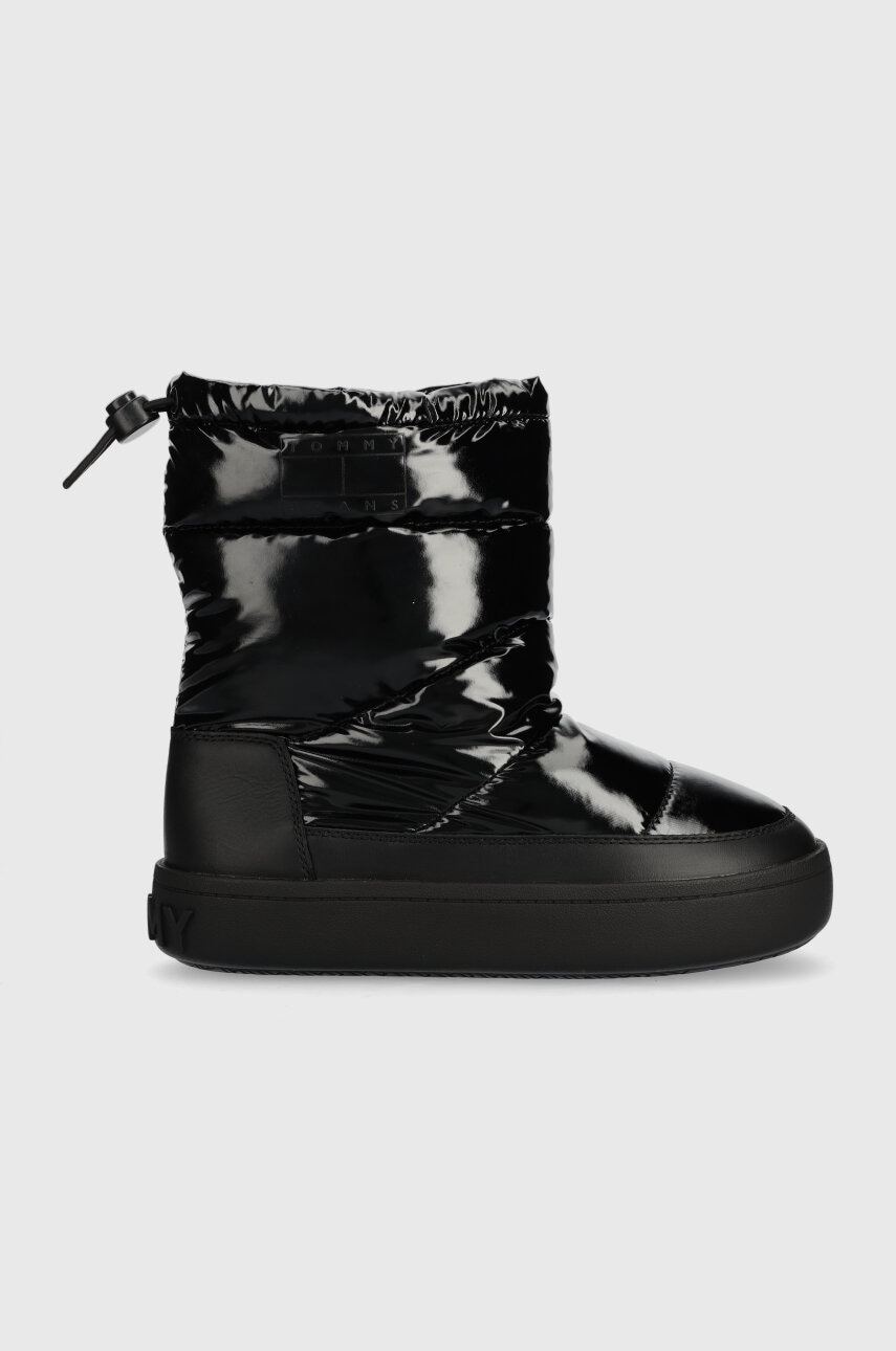 Levně Sněhule Tommy Jeans TJW WINTER BOOT černá barva, EN0EN02252