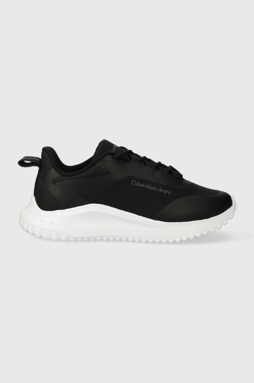 Sneakers boty Calvin Klein Jeans EVA RUNNER LACEUP MESH WN černá barva, YW0YW01215 - černá - Svršek: