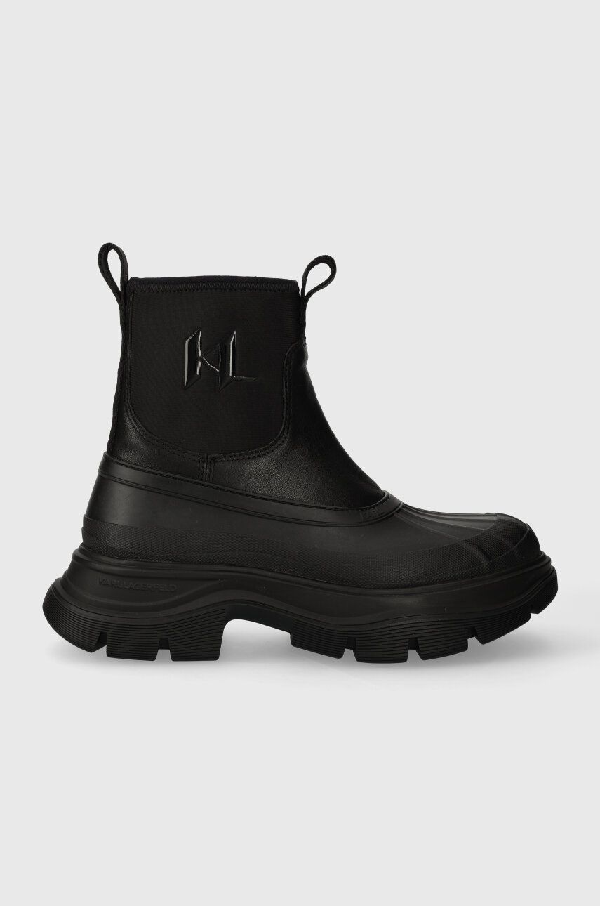 Karl Lagerfeld cizme de iarna LUNA culoarea negru, KL42970