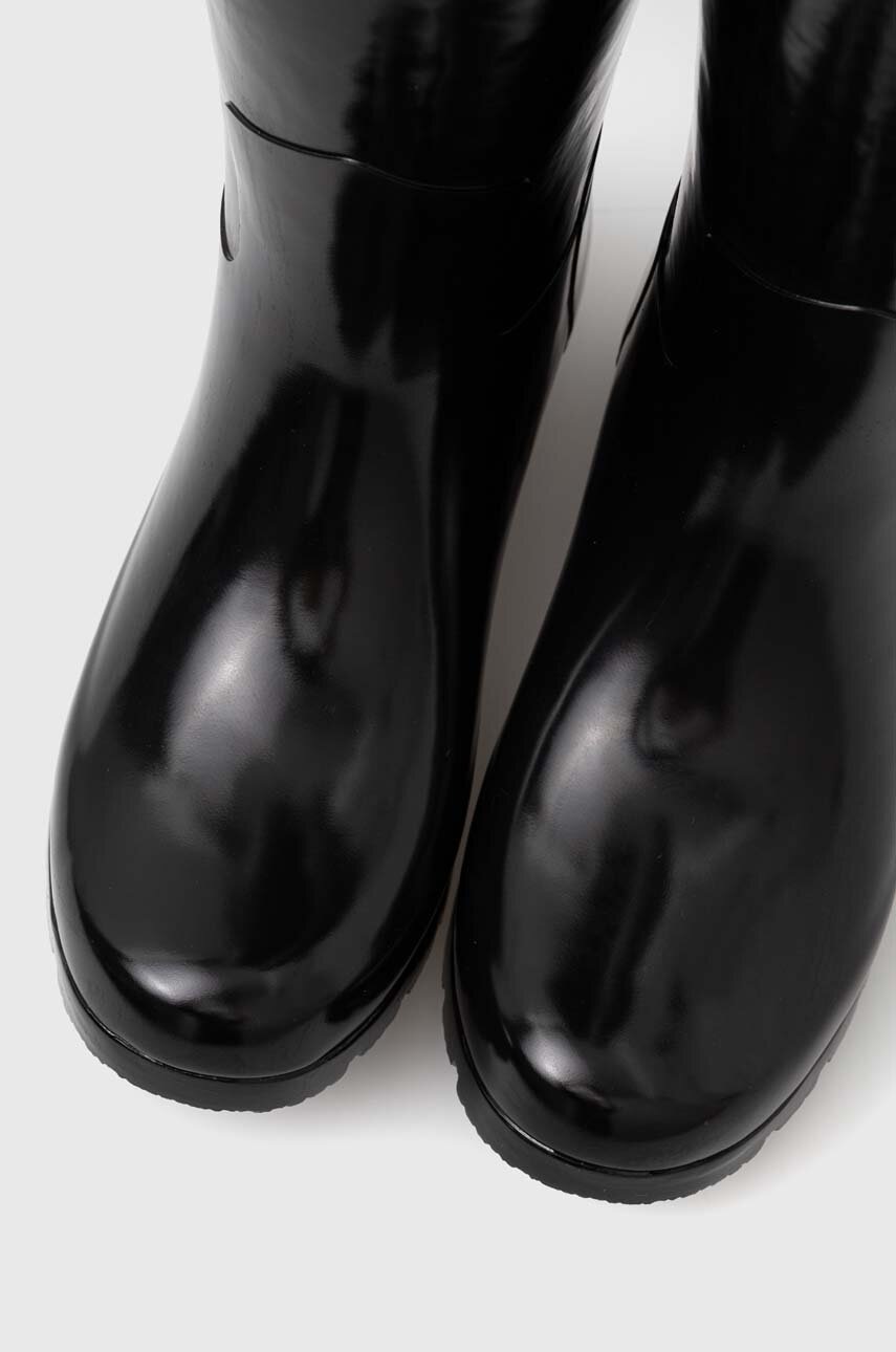 Гумові чоботи Karl Lagerfeld KALOSH NFT жіночі колір чорний KL47090N 