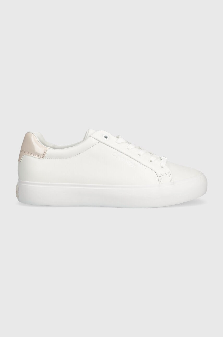 

Кожени маратонки Calvin Klein VULC LACE UP в бяло HW0HW01681, Бял