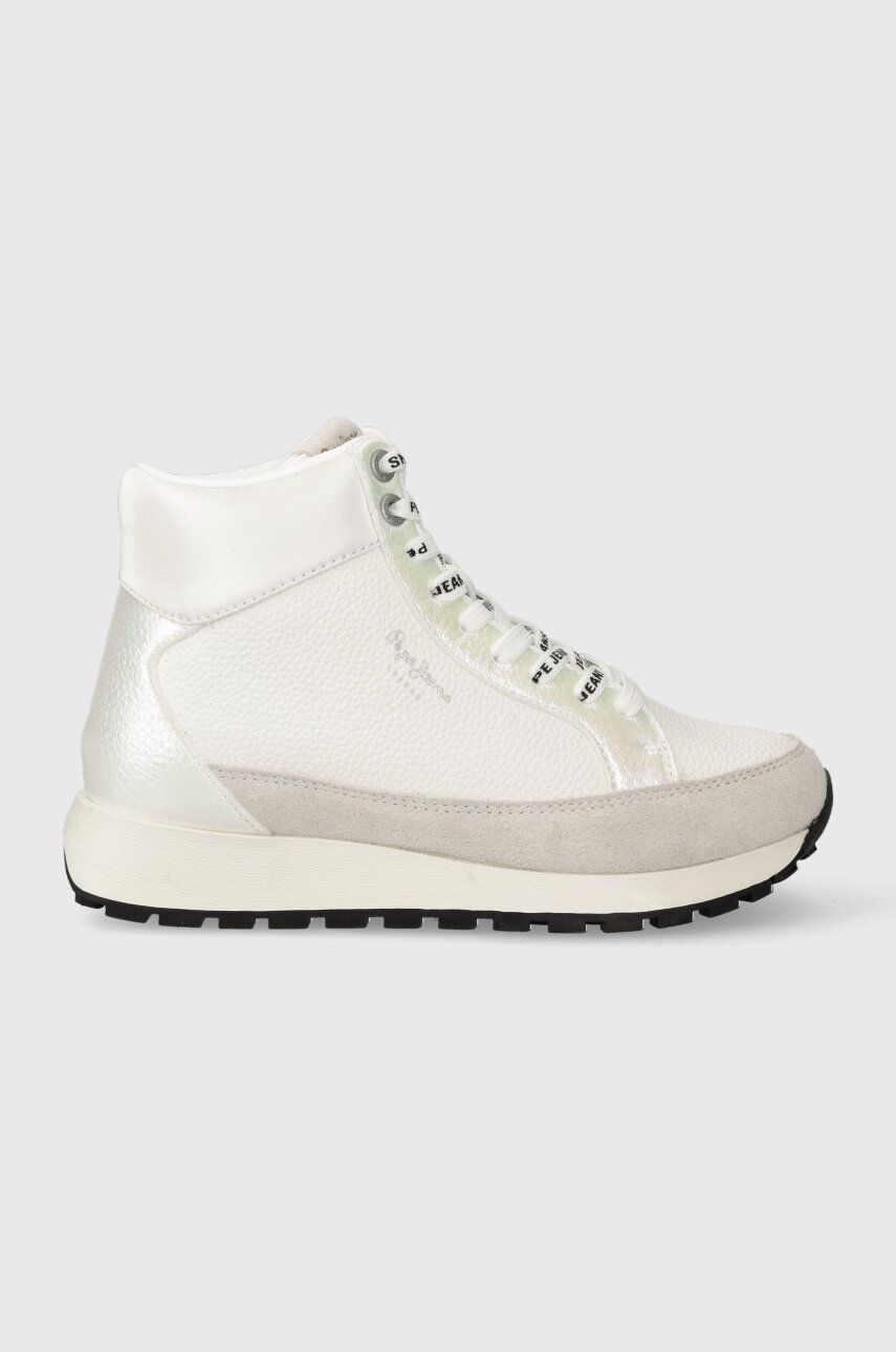 E-shop Sneakers boty Pepe Jeans DEAN MOLL bílá barva, PLS31533