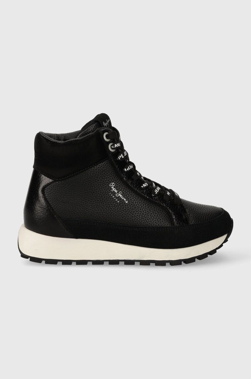 Levně Sneakers boty Pepe Jeans DEAN MOLL černá barva, PLS31533