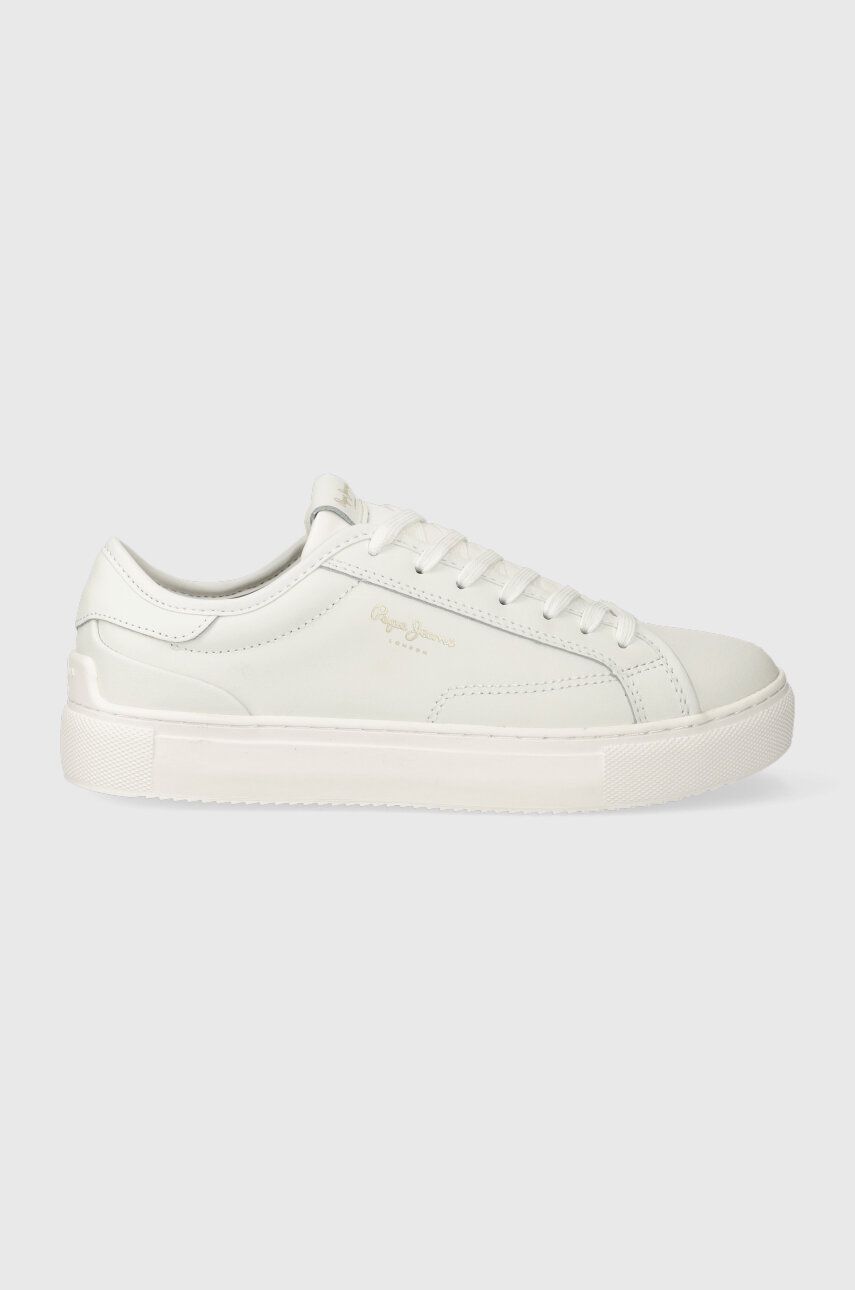 Pepe Jeans sneakers din piele ADAMS BASY culoarea alb, PLS31538