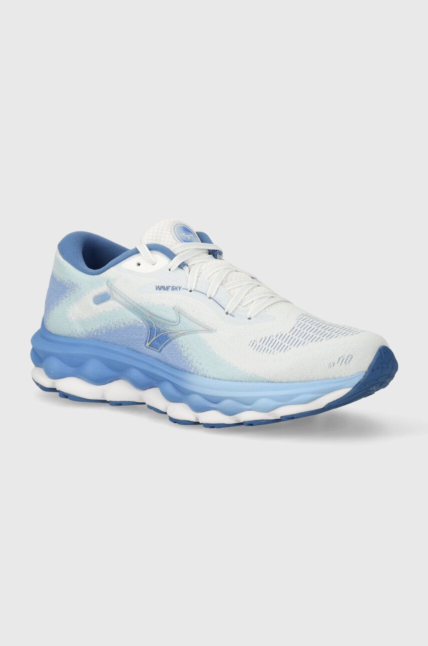 Mizuno pantofi de alergat Wave Sky 7 culoarea alb