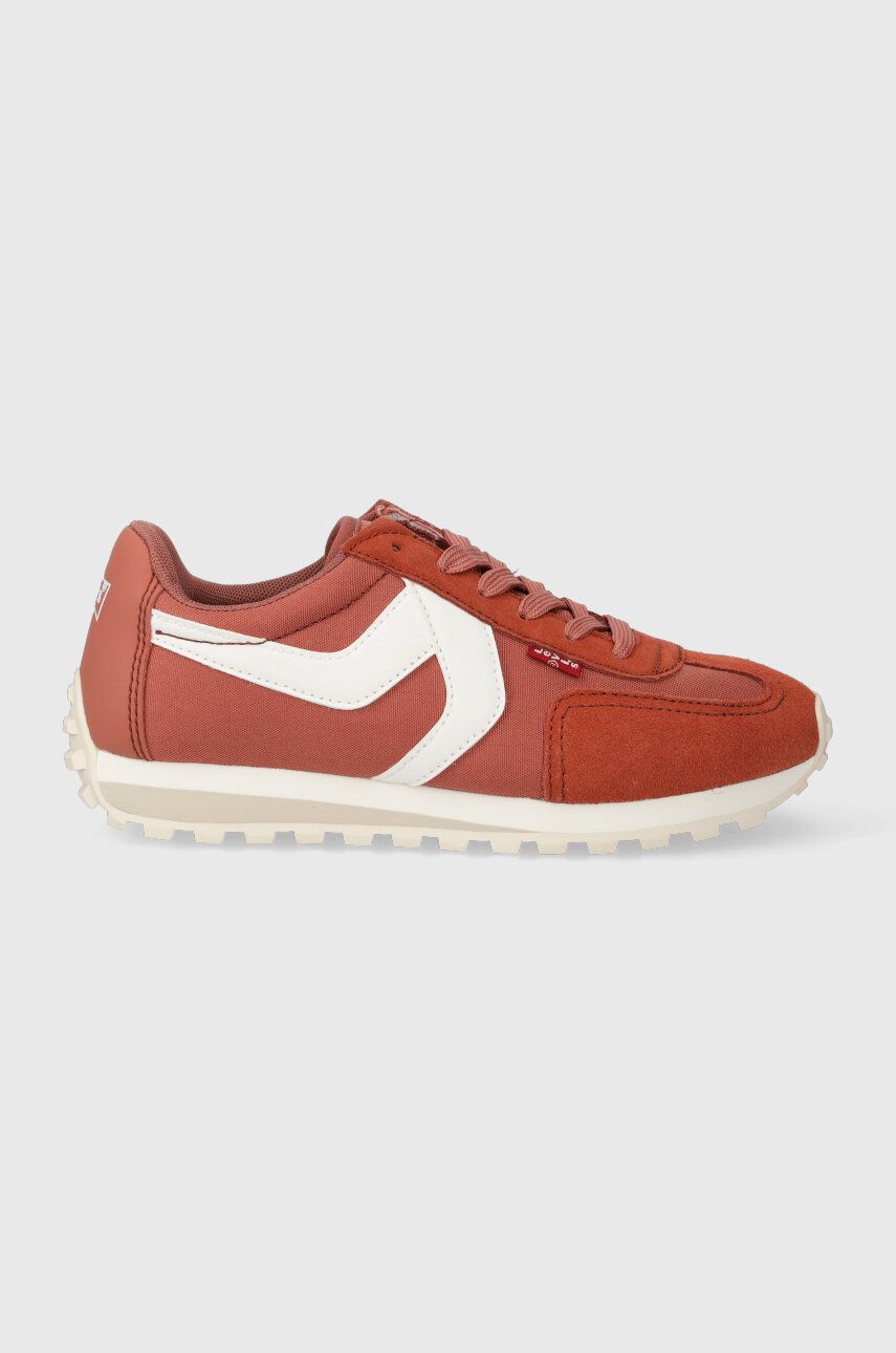 Sneakers boty Levi′s STRYDER RED TAB S růžová barva, 235401.82 - růžová - Svršek: Umělá hmota