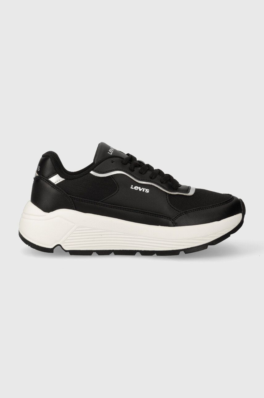 Sneakers boty Levi′s WING černá barva, 235430.59 - černá - Svršek: Umělá hmota