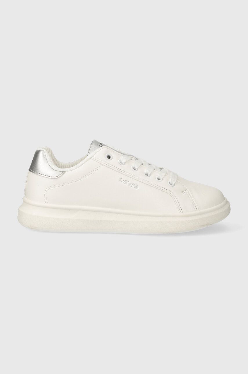 Sneakers boty Levi′s ELLIS bílá barva, 233415.50 - bílá - Svršek: Umělá hmota Vnitřek: Textilní