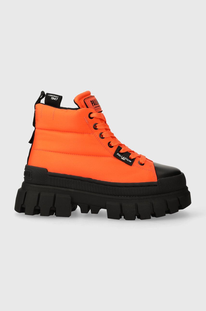 Levně Kotníkové boty Palladium REVOLT BOOT OVERCUSH dámské, oranžová barva, 98863.835.M