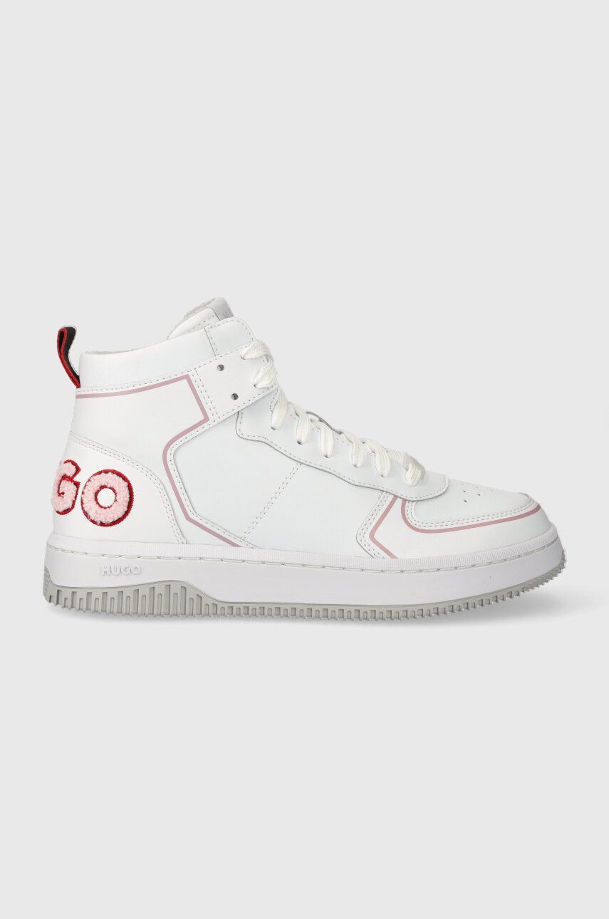 Sneakers boty HUGO Kilian bílá barva, 50503103 - bílá - Svršek: Umělá hmota Vnitřek: Textilní m