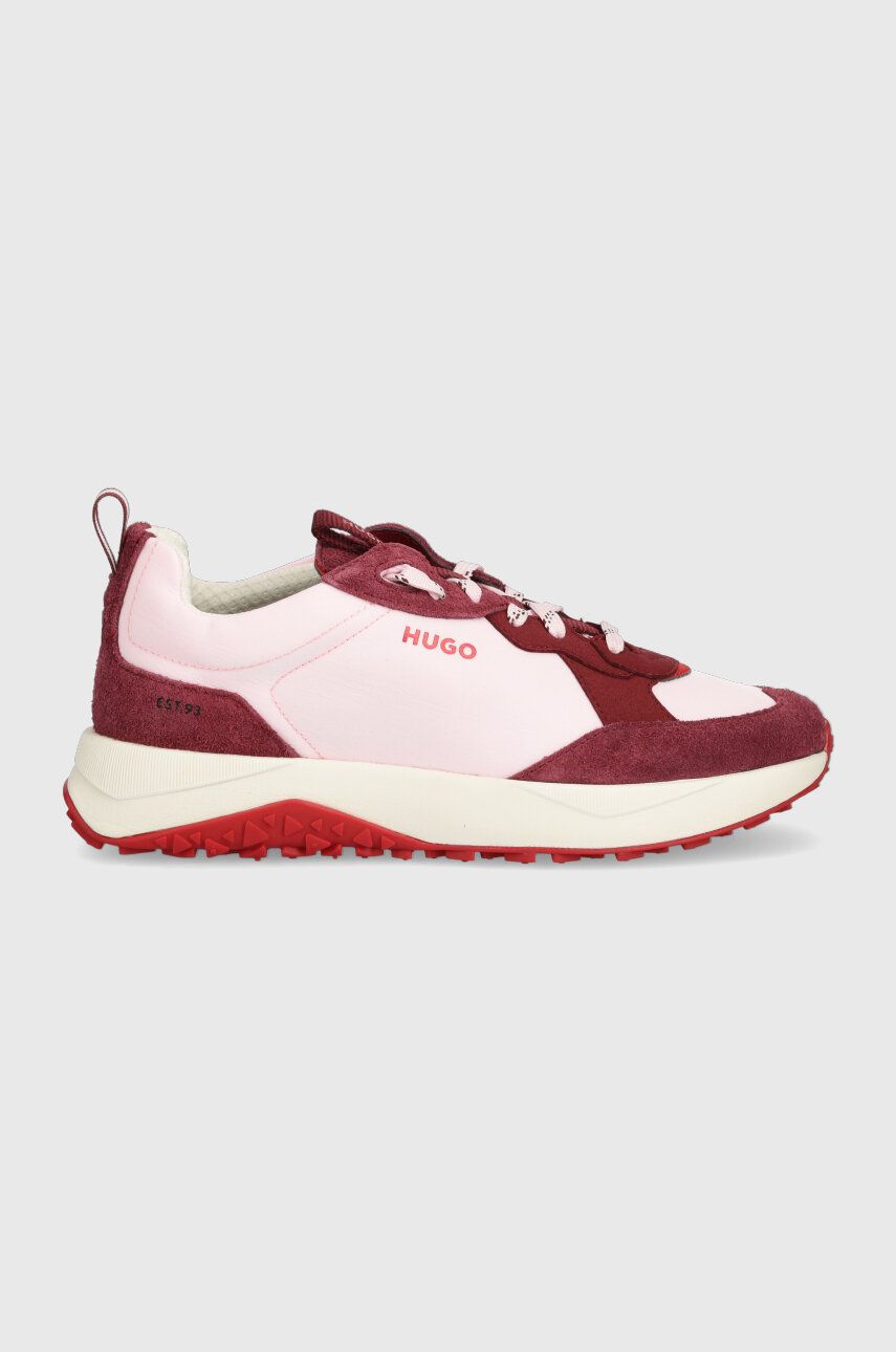Sneakers boty HUGO Kane růžová barva, 50503104 - růžová - Svršek: Umělá hmota