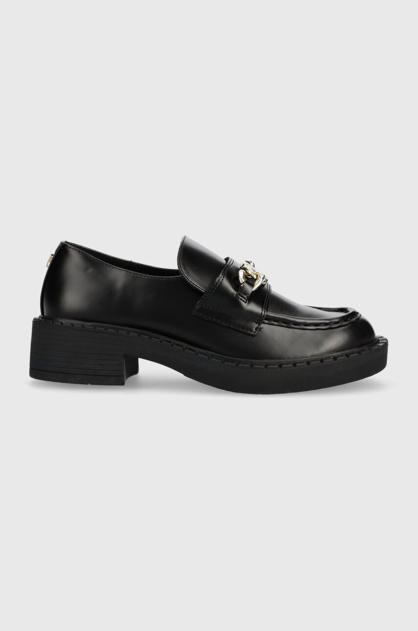 Steve Madden Mocasini Omari Femei, Culoarea Negru, Cu Toc Plat, Sm11002721