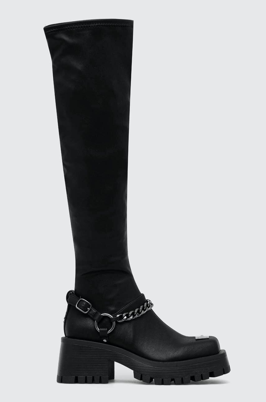 Steve Madden cizme Stompyard femei, culoarea negru, cu platforma, SM19000046