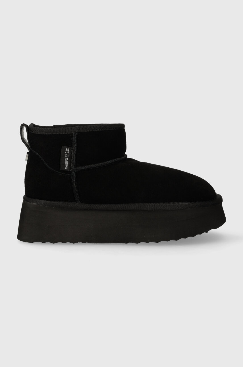 Levně Semišové sněhule Steve Madden Campfire černá barva, SM11002737