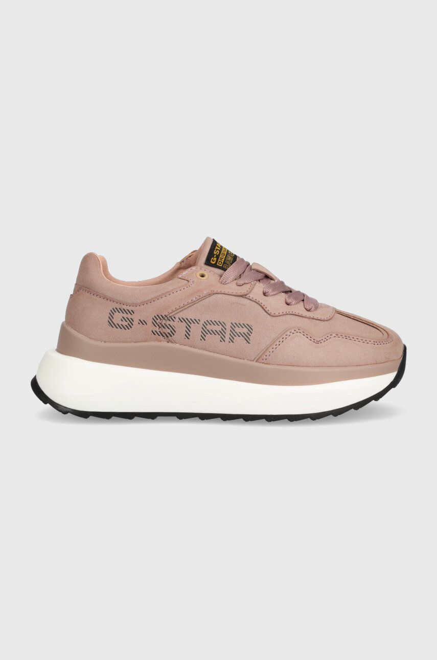 G-Star Raw sneakers din piele JUDEE NUB culoarea roz, 2341066502.MVE