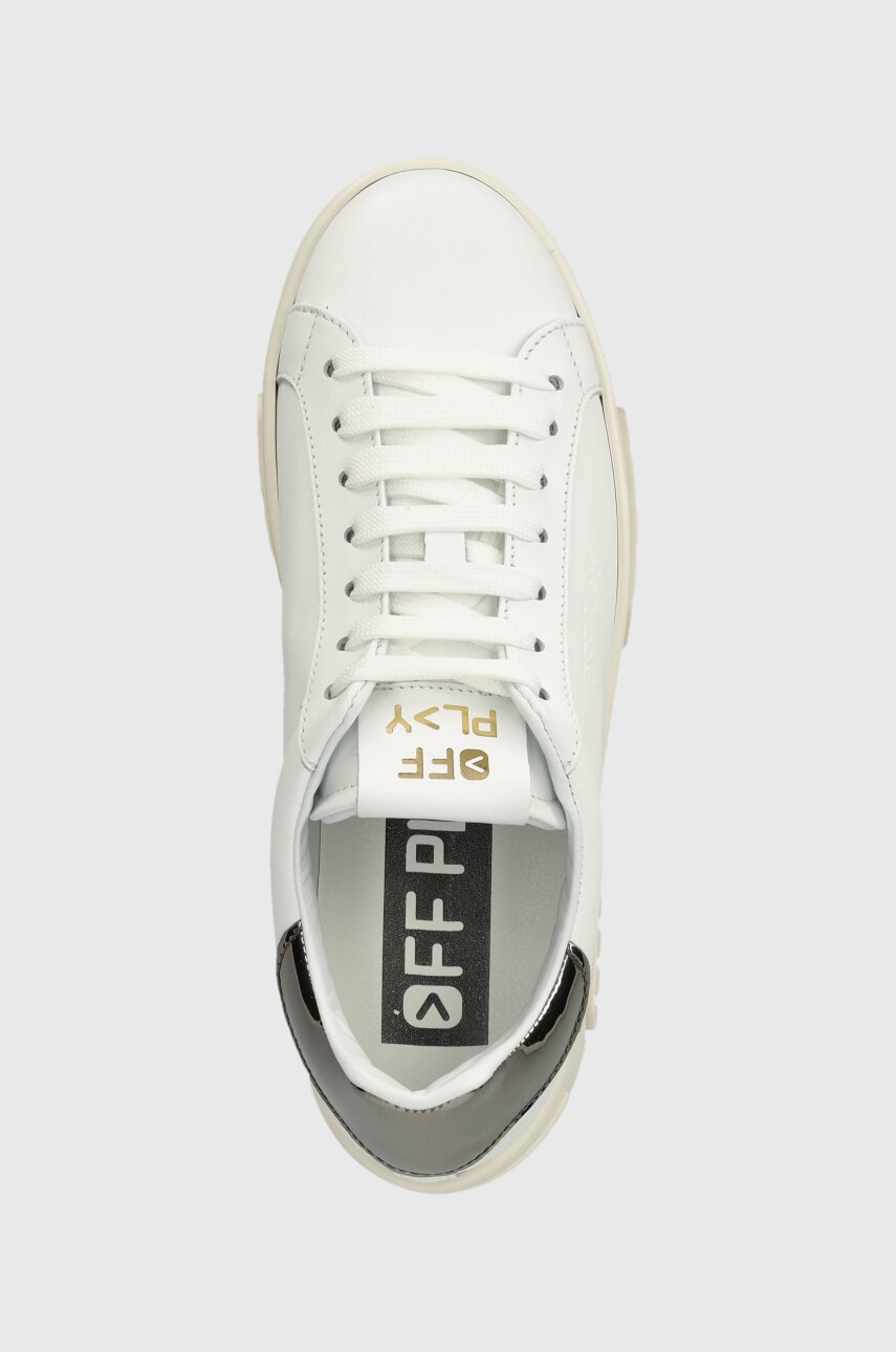 Δερμάτινα αθλητικά παπούτσια Off Play FIRENZE χρώμα: άσπρο, FIRENZE 1 WHITE GREY LAM φωτογραφία