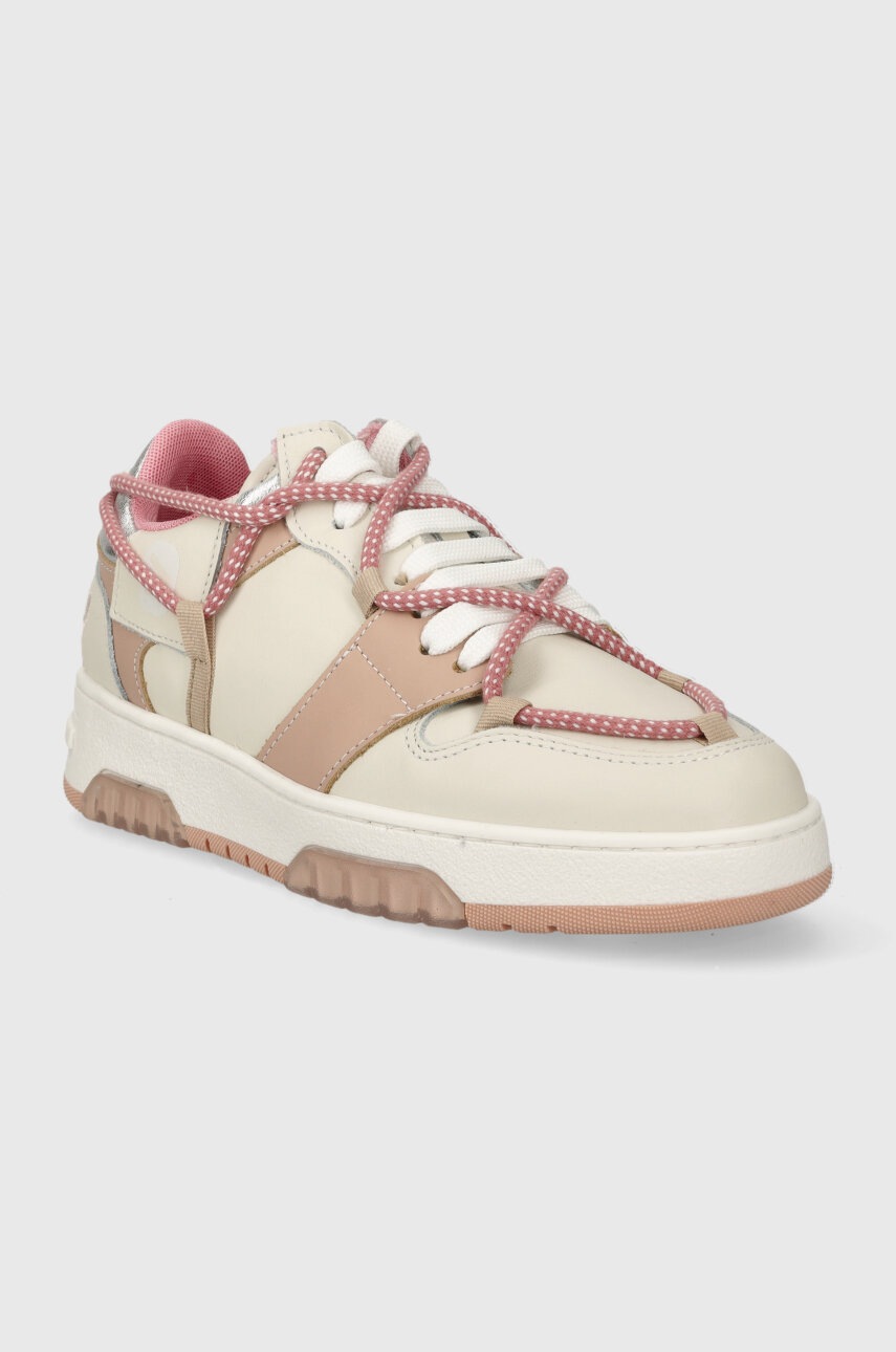 Δερμάτινα αθλητικά παπούτσια Off Play SORRENTO χρώμα: μπεζ, SORRENTO 1 LATTE, CIPRIA φωτογραφία